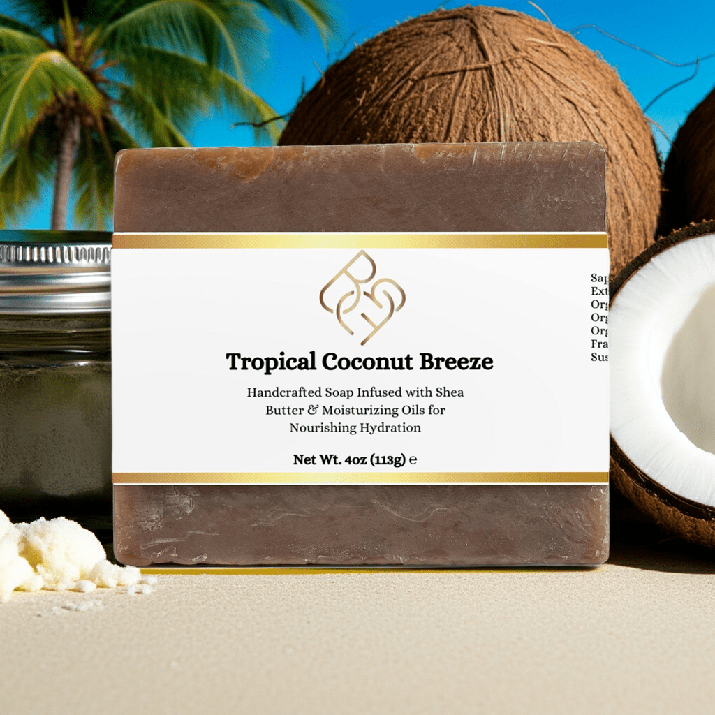 Tropical Coconut Breeze Soap - Body Beauty Fit By Amber