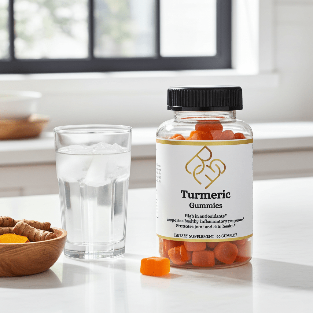 Turmeric Gummies with Ginger – 60 Count - Body Beauty Fit By Amber