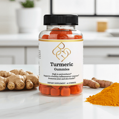Turmeric Gummies with Ginger – 60 Count - Body Beauty Fit By Amber