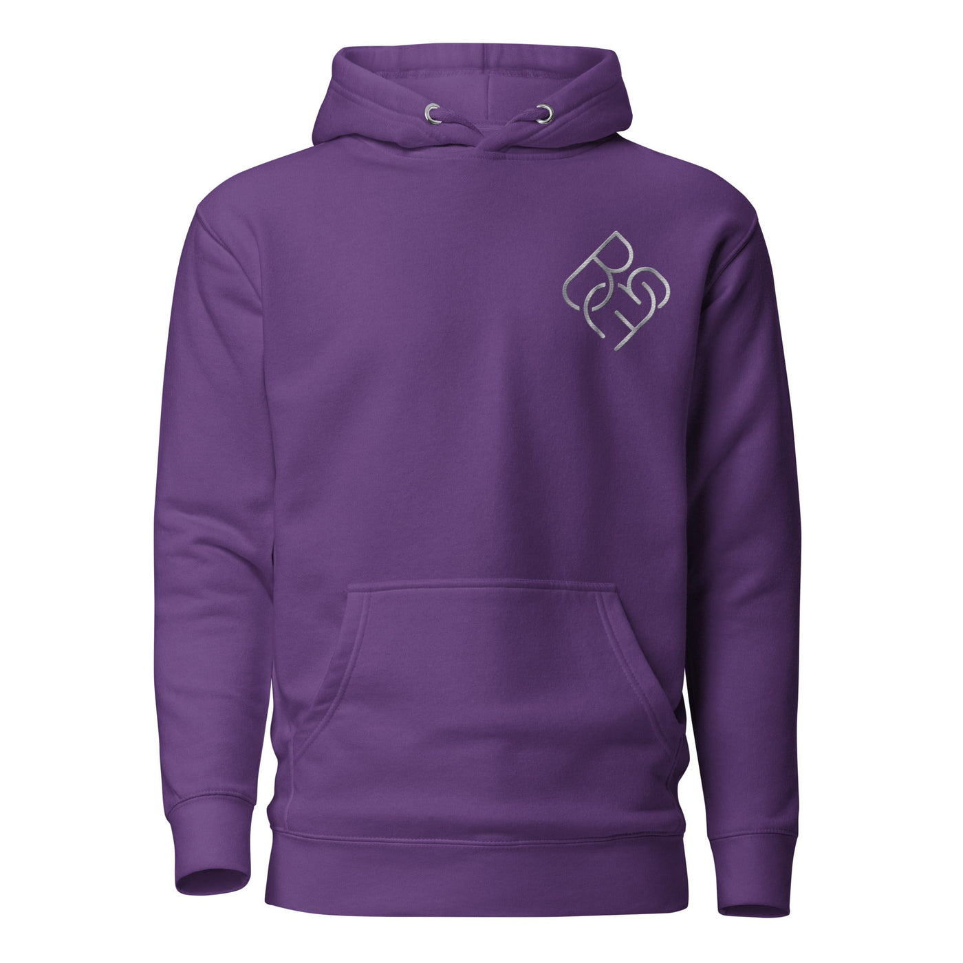 Unisex - Fit Hoodie (Embroidered Silver Logo) - Body Beauty Fit By Amber