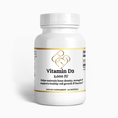 Vitamin D3 2,000 IU (100 day supply) - Body Beauty Fit By Amber